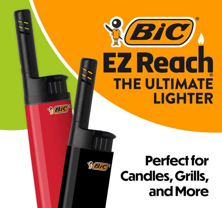 BIC EZ Reach lighters fit seamlessly into decor-ready setups for ambient evenings.