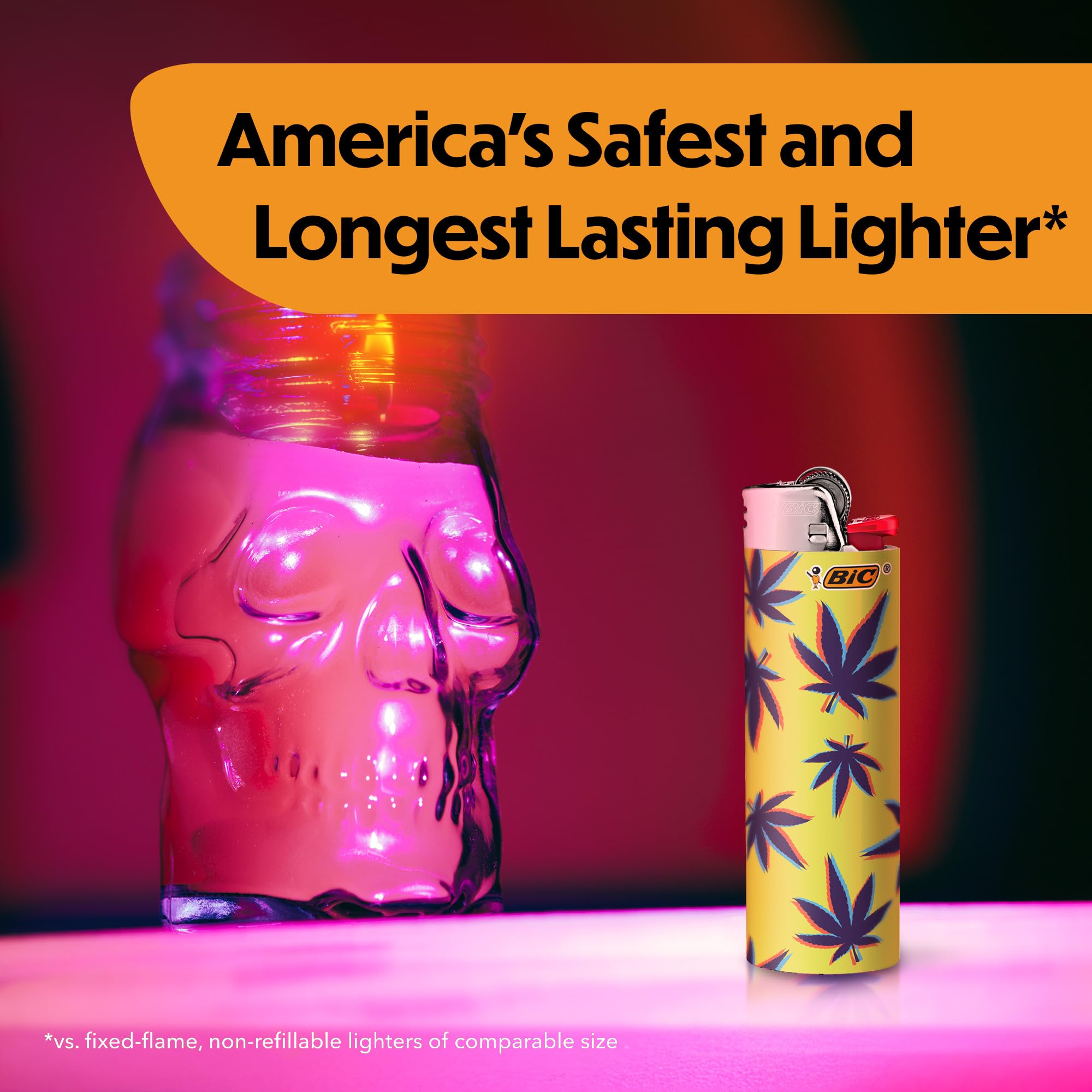 BIC Maxi Pocket Lighter Counterculture design Urban Graffiti: stylish, portable flame for campouts and nights out.
