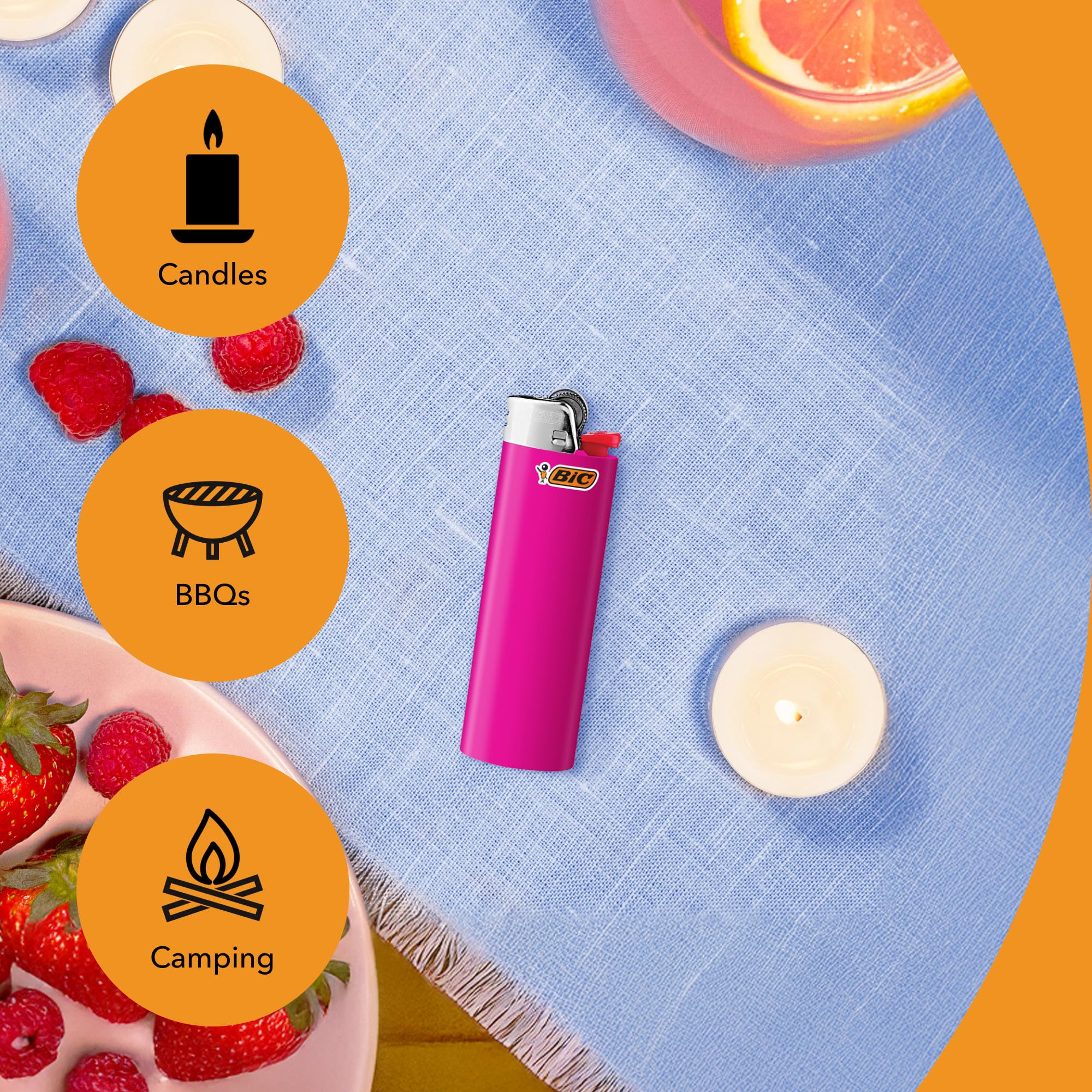 BIC Maxi Pocket lighters lighting candles for cozy decor