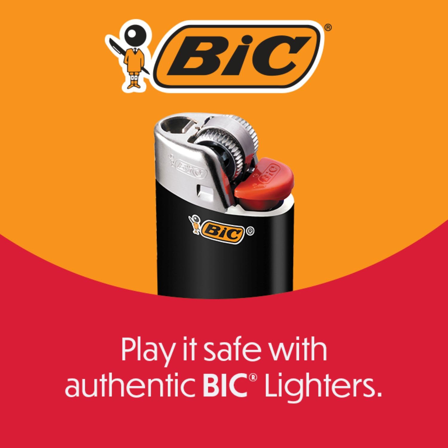 BIC Maxi Pocket Lighters with child-resistant safety for peace of mind.