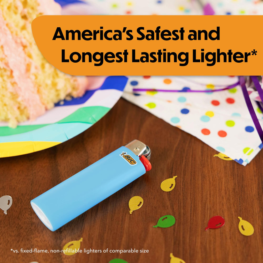 Host-ready gift pack of BIC Maxi Pocket lighters in vibrant colors