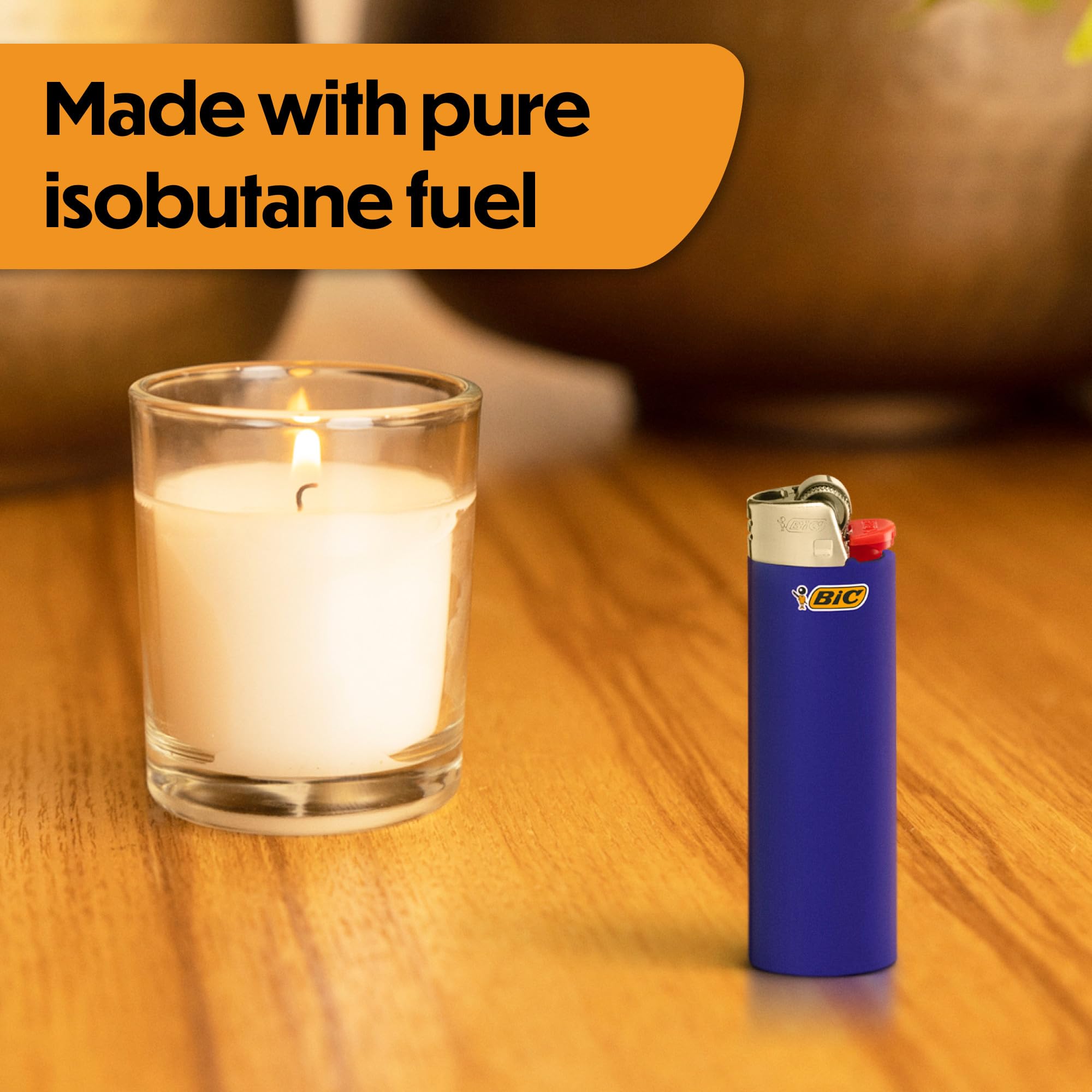 Trusted USA brand—BIC Maxi Pocket lighters in festive hues