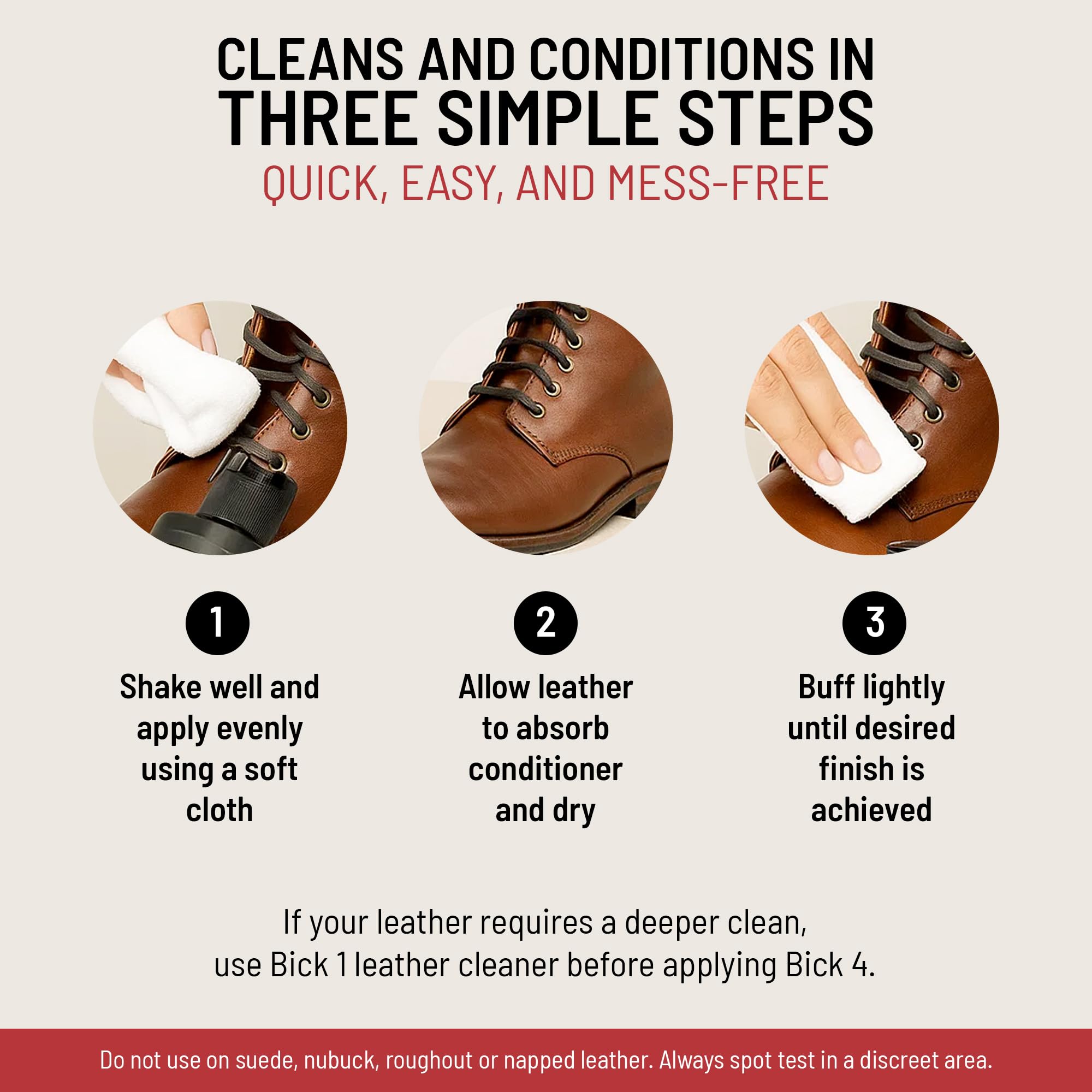 Bickmore Bick 4 used to clean and care for leather furniture.