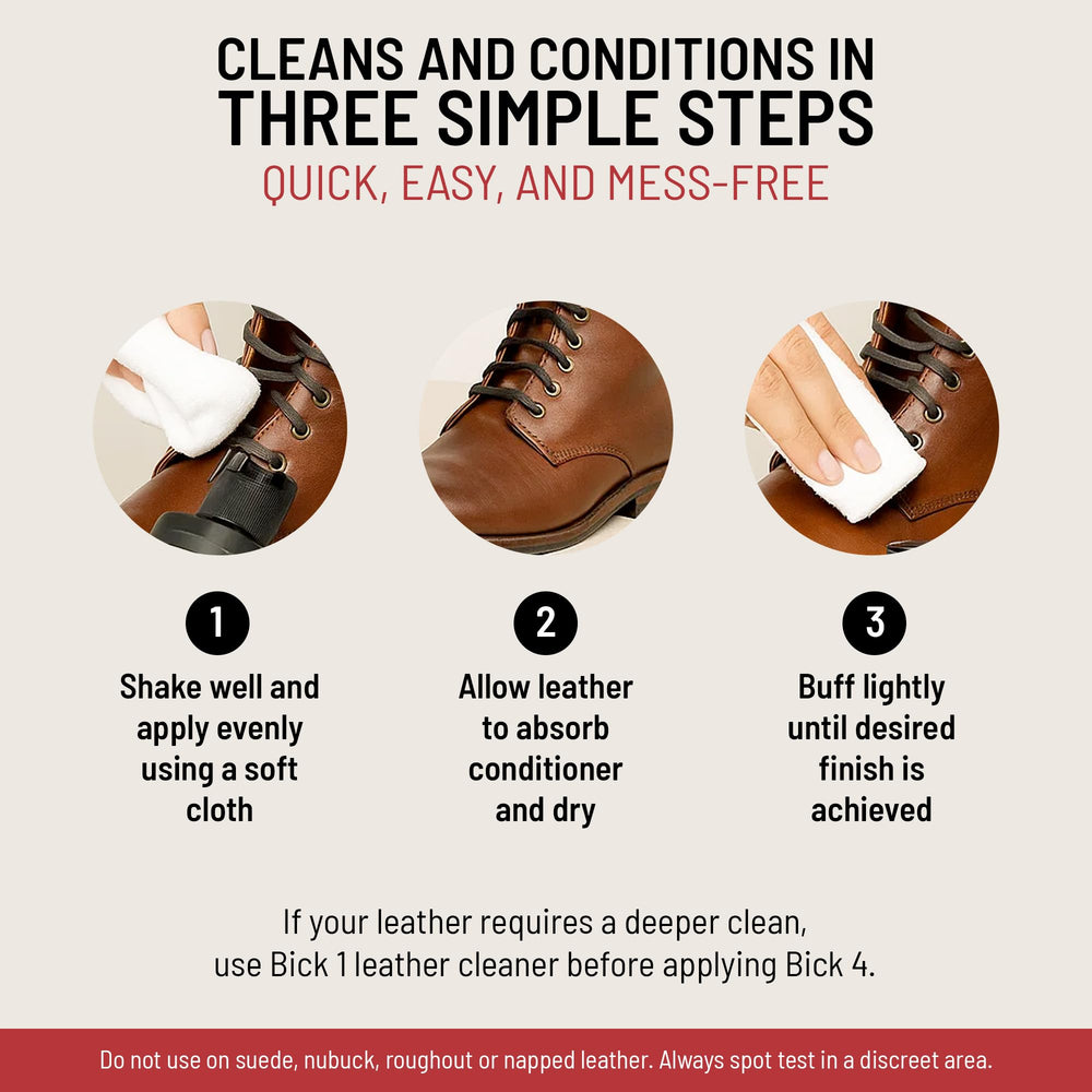 Bickmore Bick 4 used to clean and care for leather furniture.