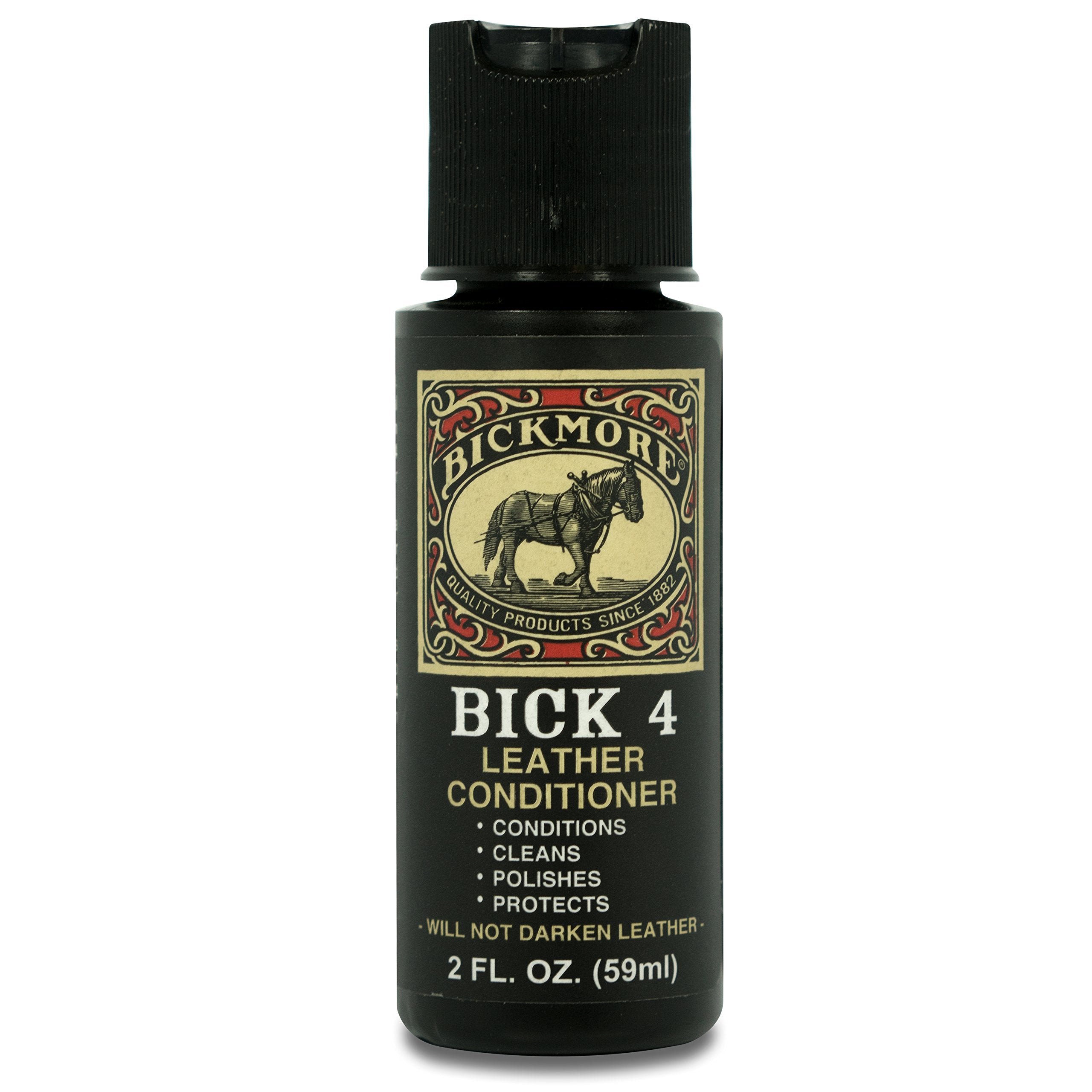 Bickmore Bick 4 leather conditioner 2oz bottle for conditioning and protection.