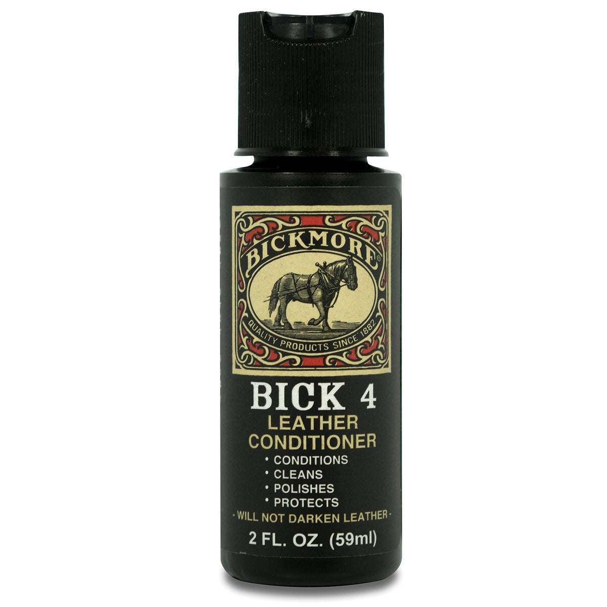 Bickmore Bick 4 leather conditioner 2oz bottle for conditioning and protection.