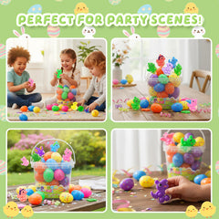 BicMan colorful assortment of eggs and toys adds a personal surprise