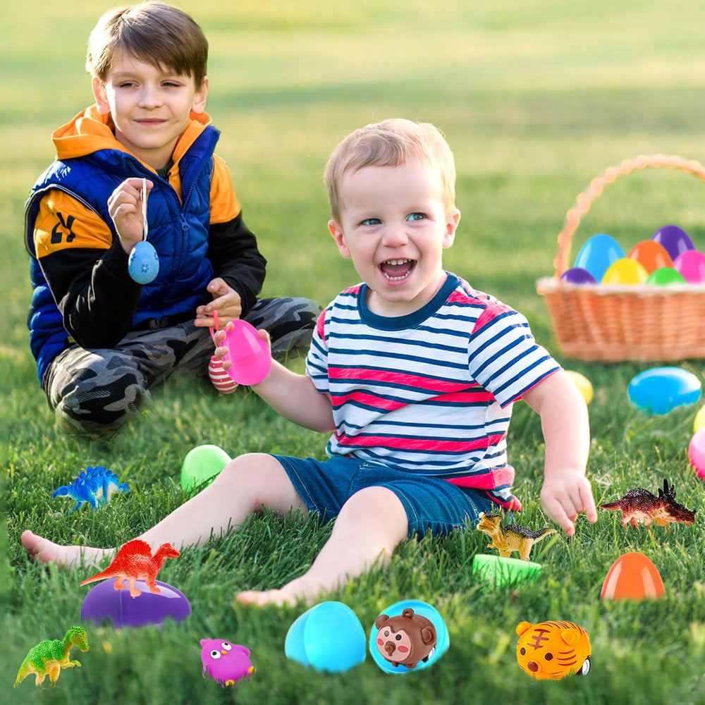 bider Easter egg hunt visuals attract kids at parties and classroom games.