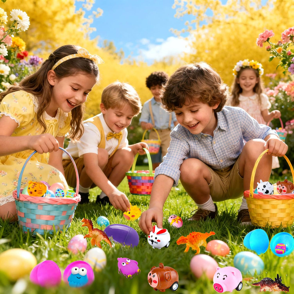 Bider Easter stickers and rings inside eggs create keepsakes