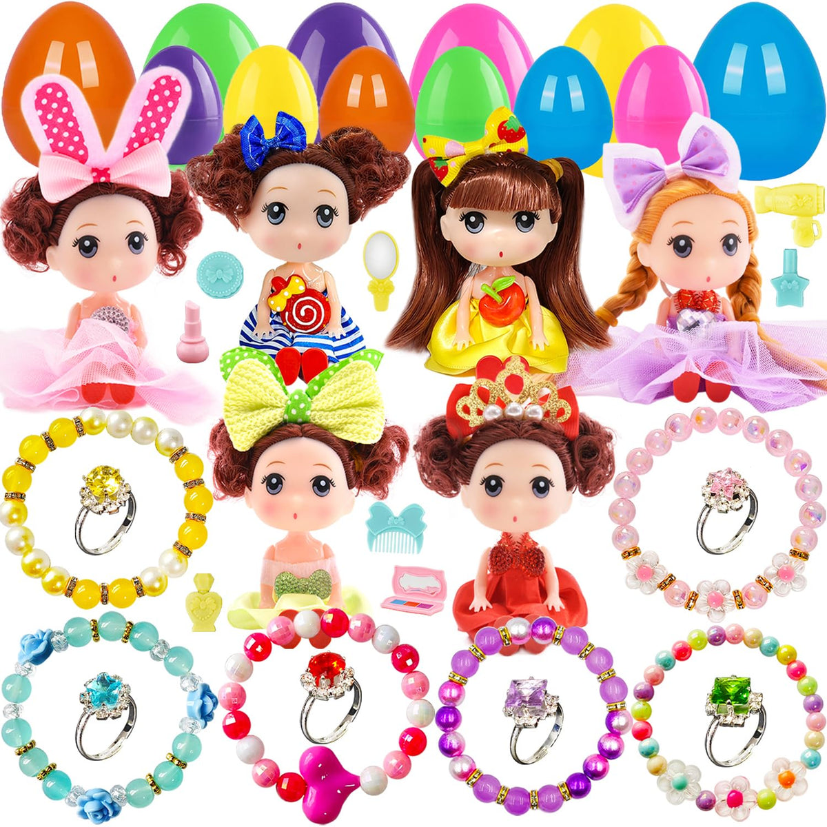 Bider prefilled Easter egg with a doll inside for instant Easter basket fun.