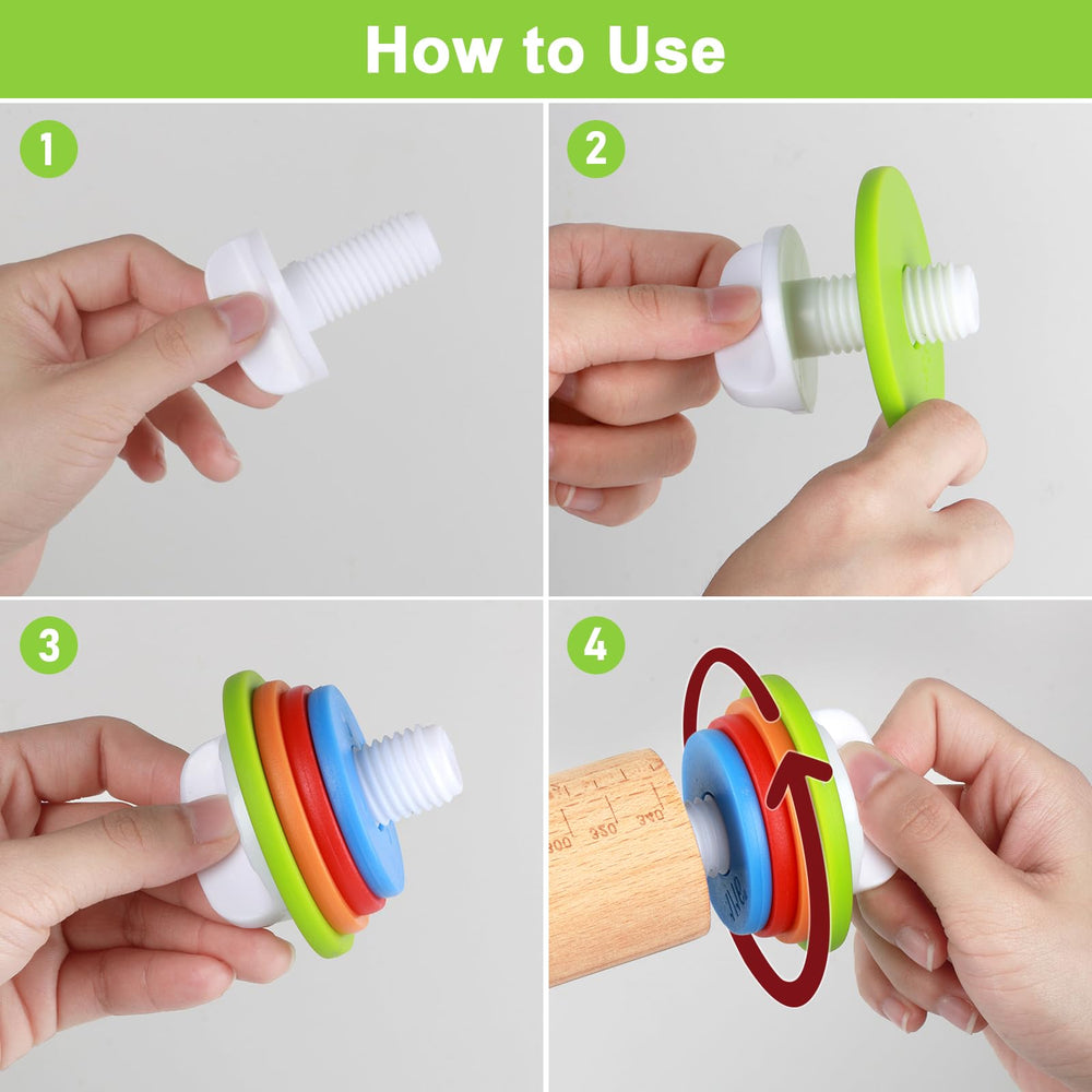 BIDFUL non-stick wood surface helps dough release cleanly