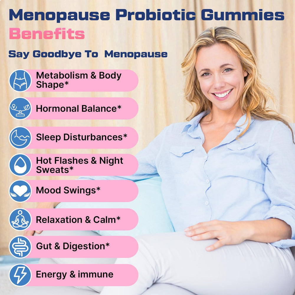 Close-up of ingredients list for Biegeos menopause gummies: black cohosh and ashwagandha