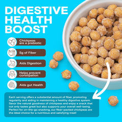 Ingredients section on BIENA Honey Roasted Chickpeas packaging