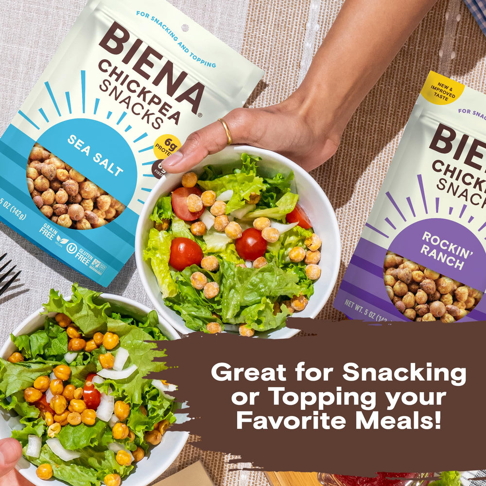 BIENA Chickpeas Lil' Bit of Everything bag versatile snacking.