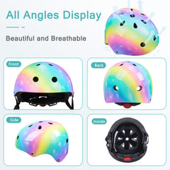 Bienbee multi-sport helmet supports biking, skating, and scootering activities.