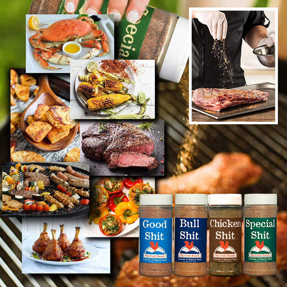 Big Cock Ranch gluten-free seasoning lineup contains no MSG for clean flavor options.