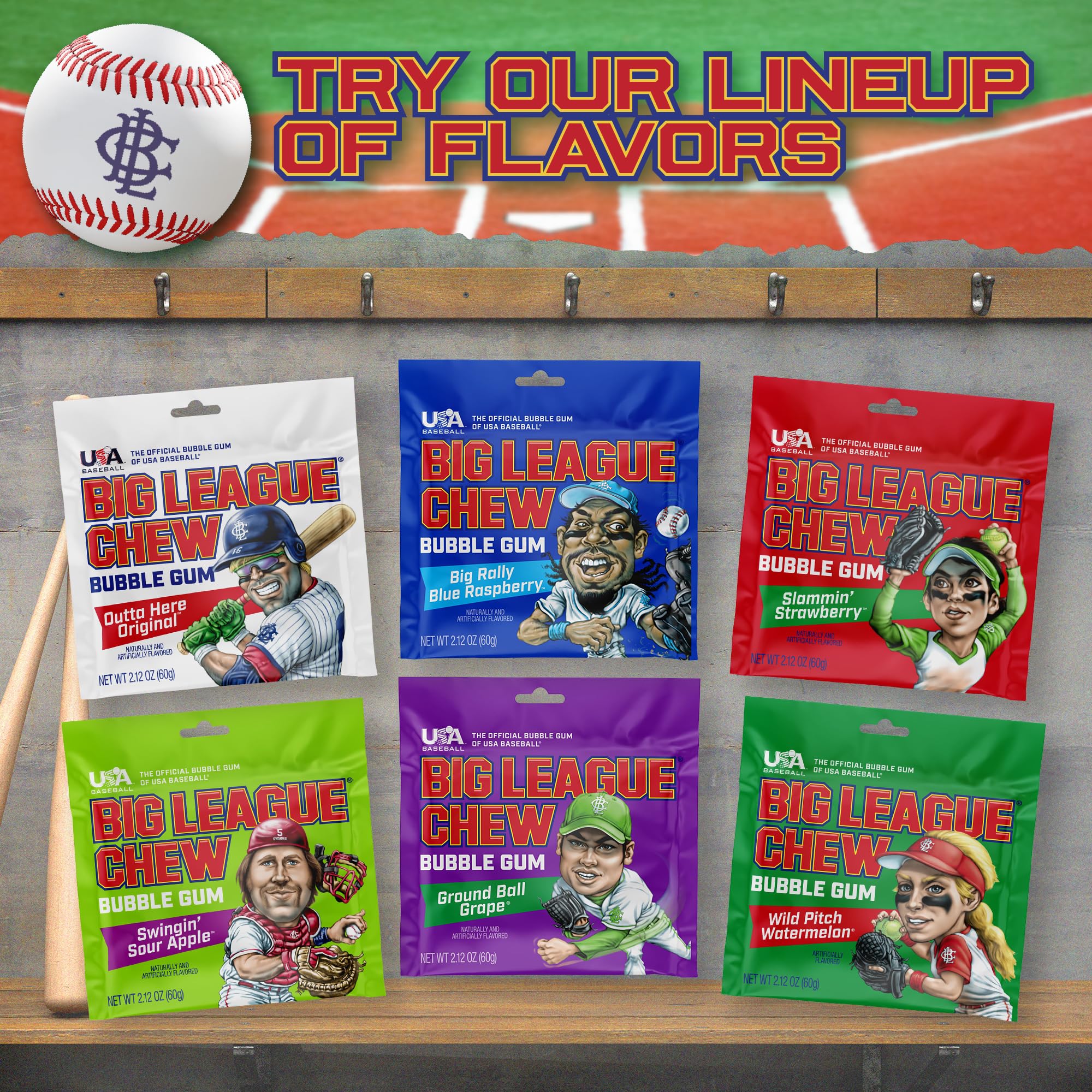 Big League Chew gameday snack idea for players and fans