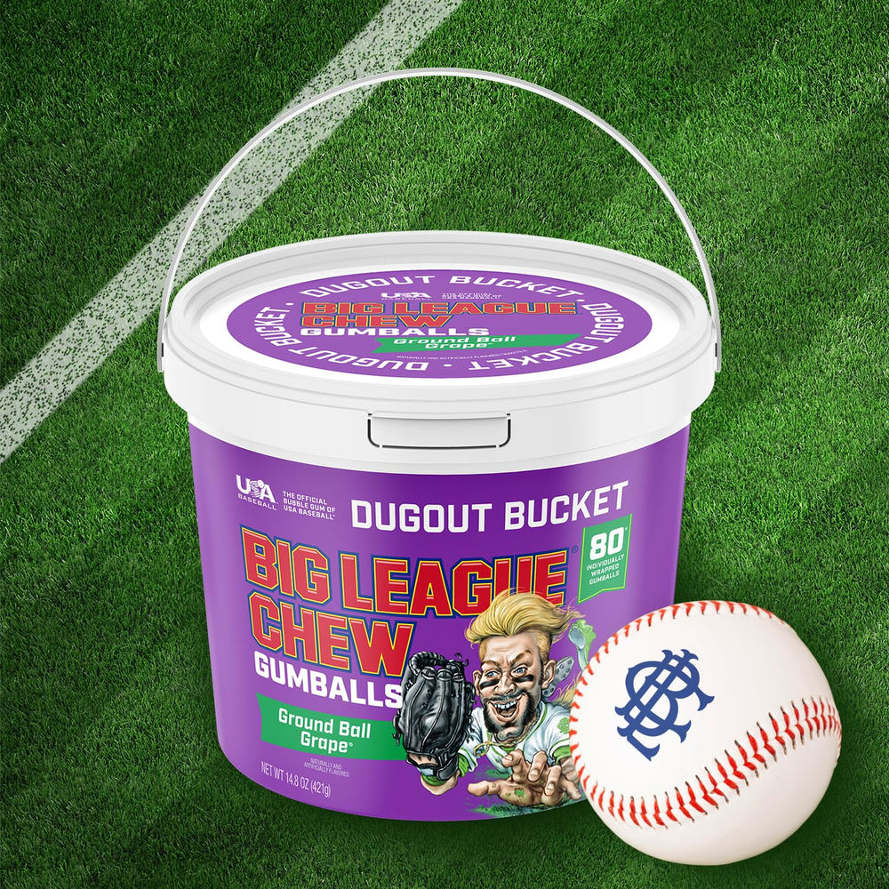 Big League Chew individually wrapped gumballs stay fresh during games and events