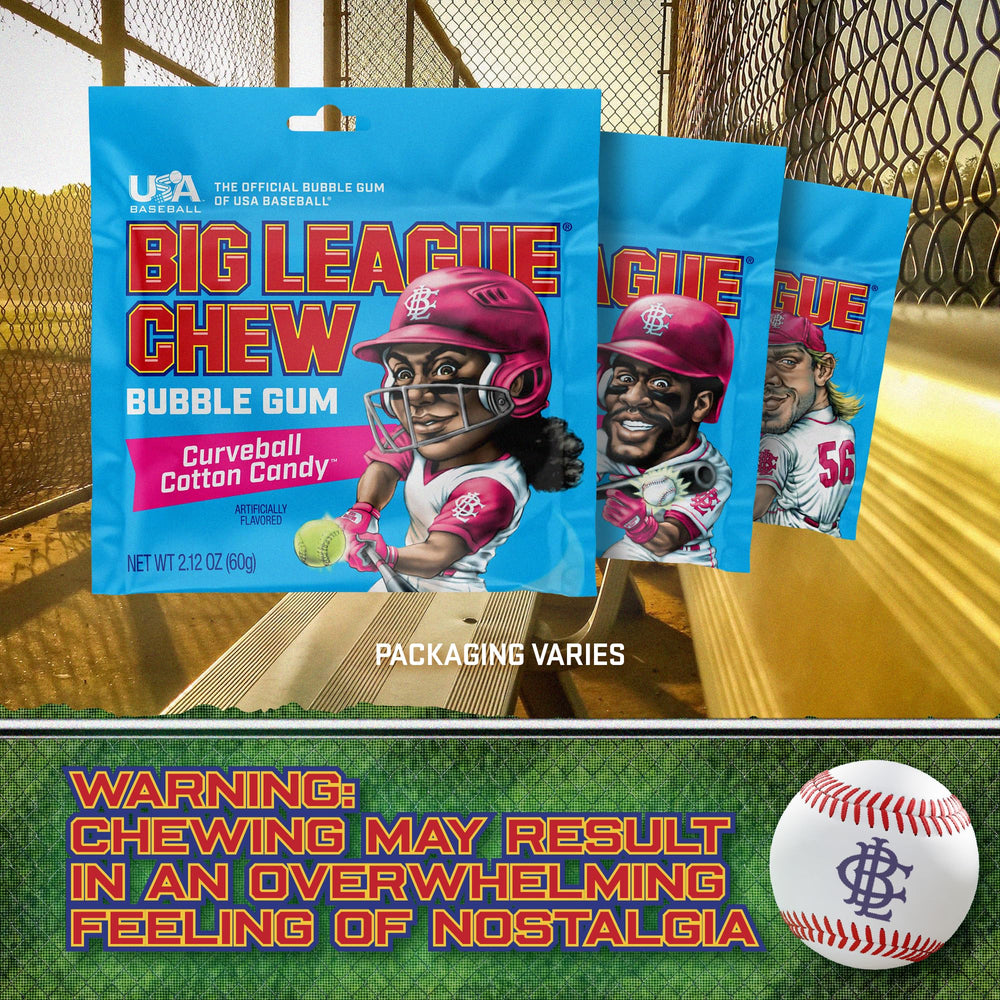 Big League Chew label shows made in USA production