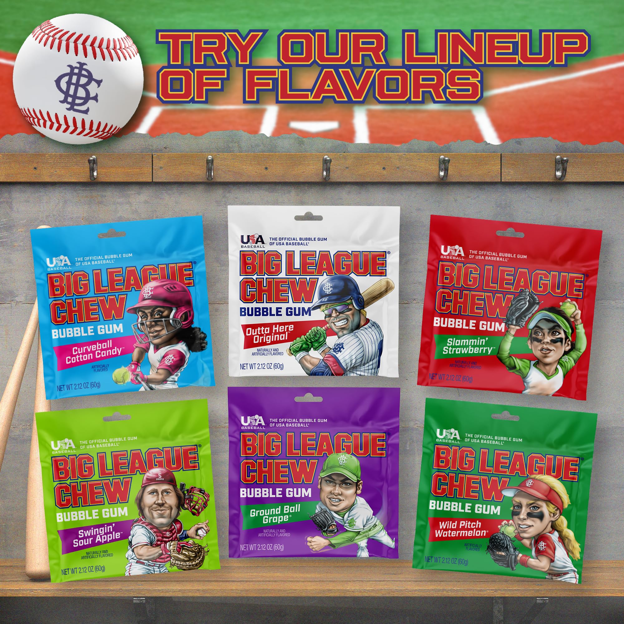Big League Chew nostalgia on the field, perfect throwback treat