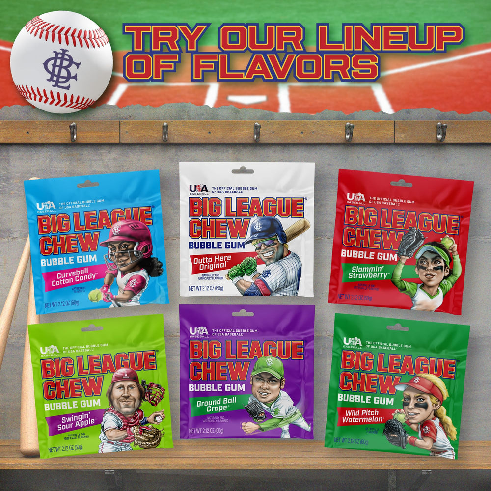 Big League Chew nostalgia on the field, perfect throwback treat