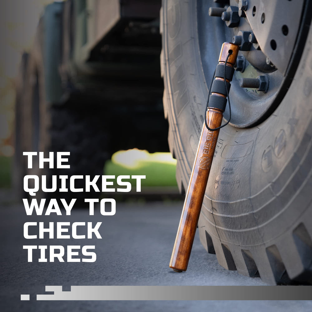 BIG RIG DEFENSE B R Hickory stick doubles as fish whacker on fishing trips.