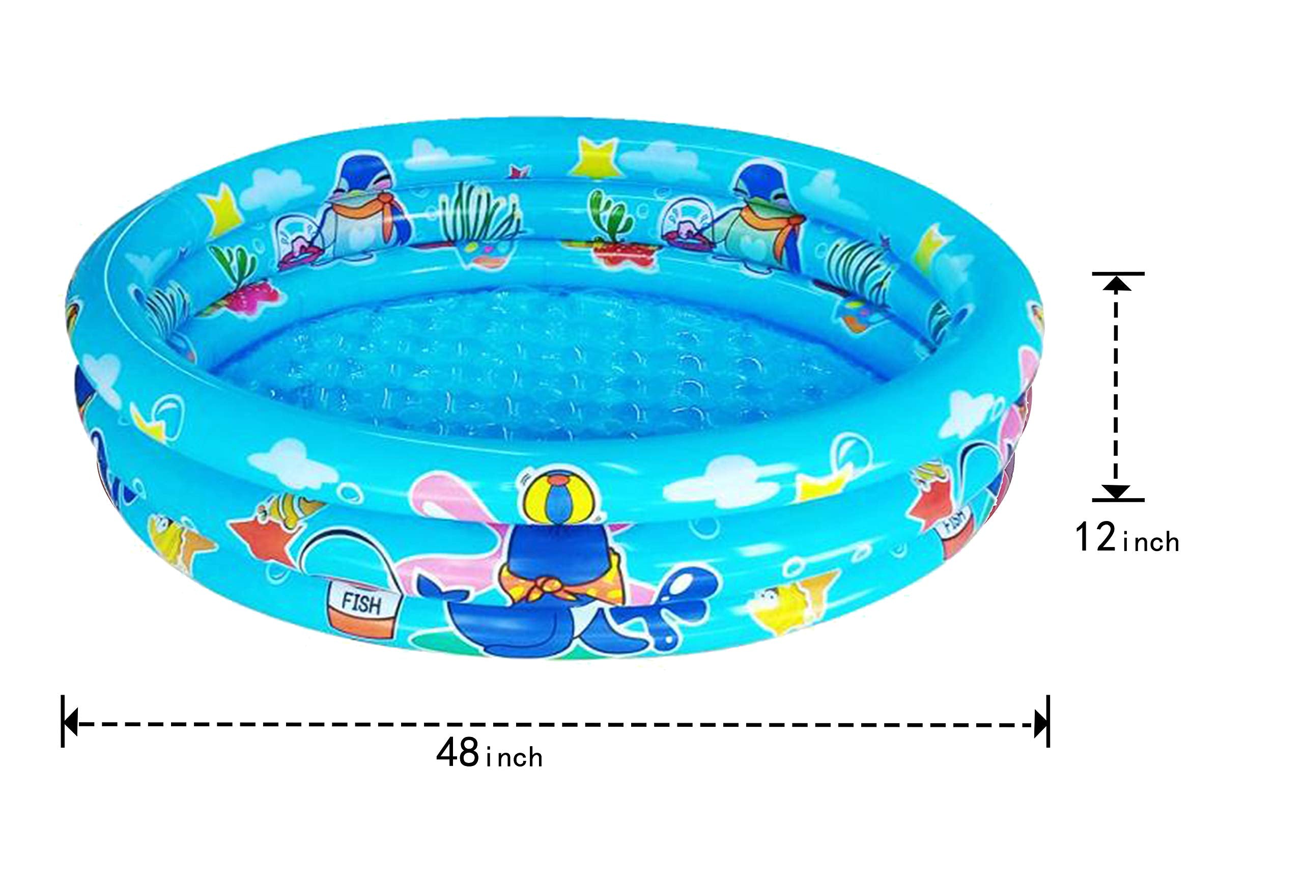 Big Summer pool includes repair patch for quick fixes and longer-lasting use.