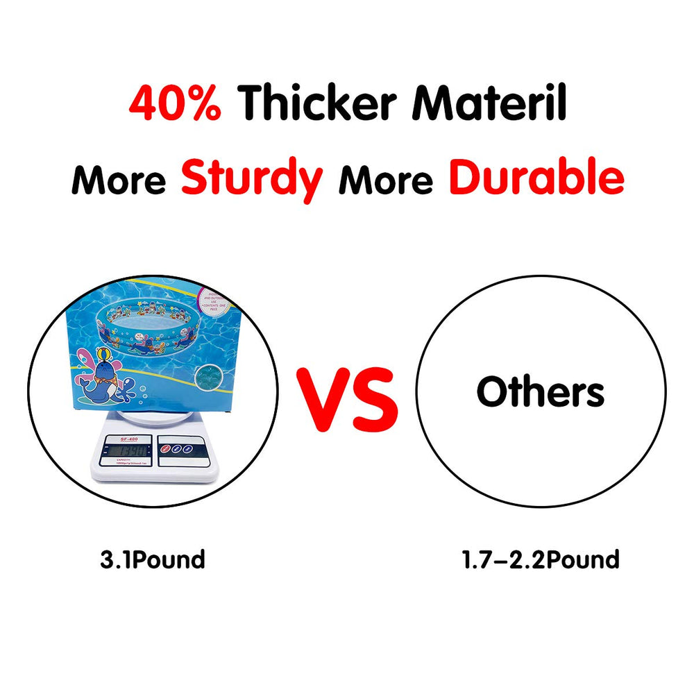 Big Summer thick vinyl pool, durable and non-toxic for kid-friendly backyard fun.