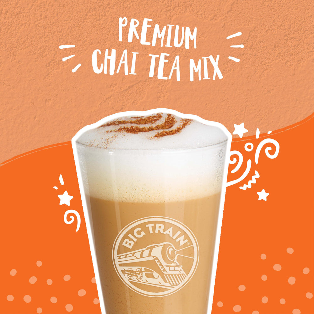Big Train No Sugar Added Vanilla Chai over ice for a refreshing sip.