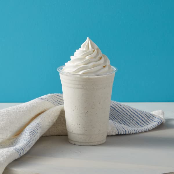 Big Train Vanilla Bean Frappé blend in a chilled glass with a smooth finish.