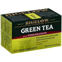 Bigelow Green with Pomegranate tea leaves ready to brew for a refreshing moment