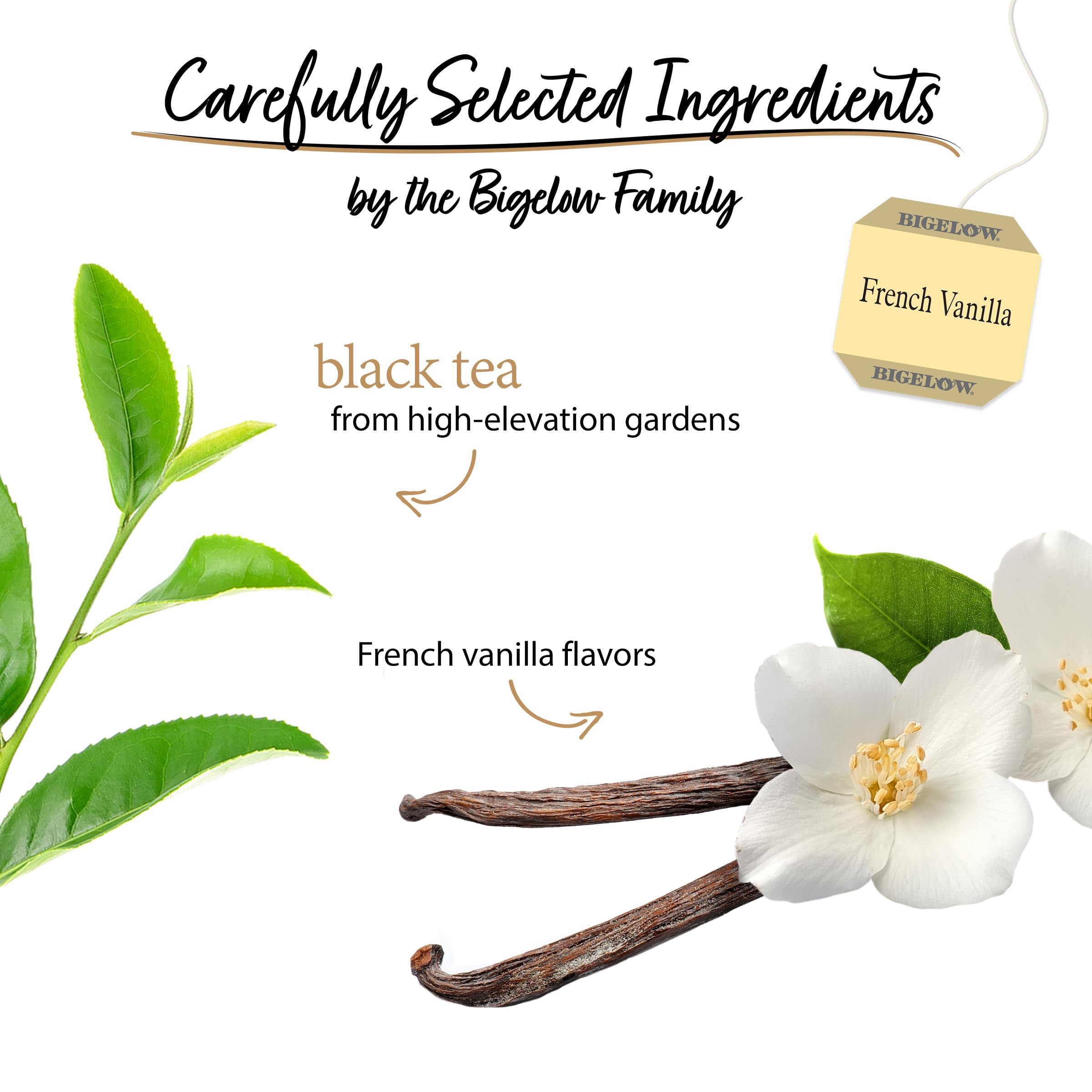 Hot or iced, Bigelow vanilla tea suits any moment.