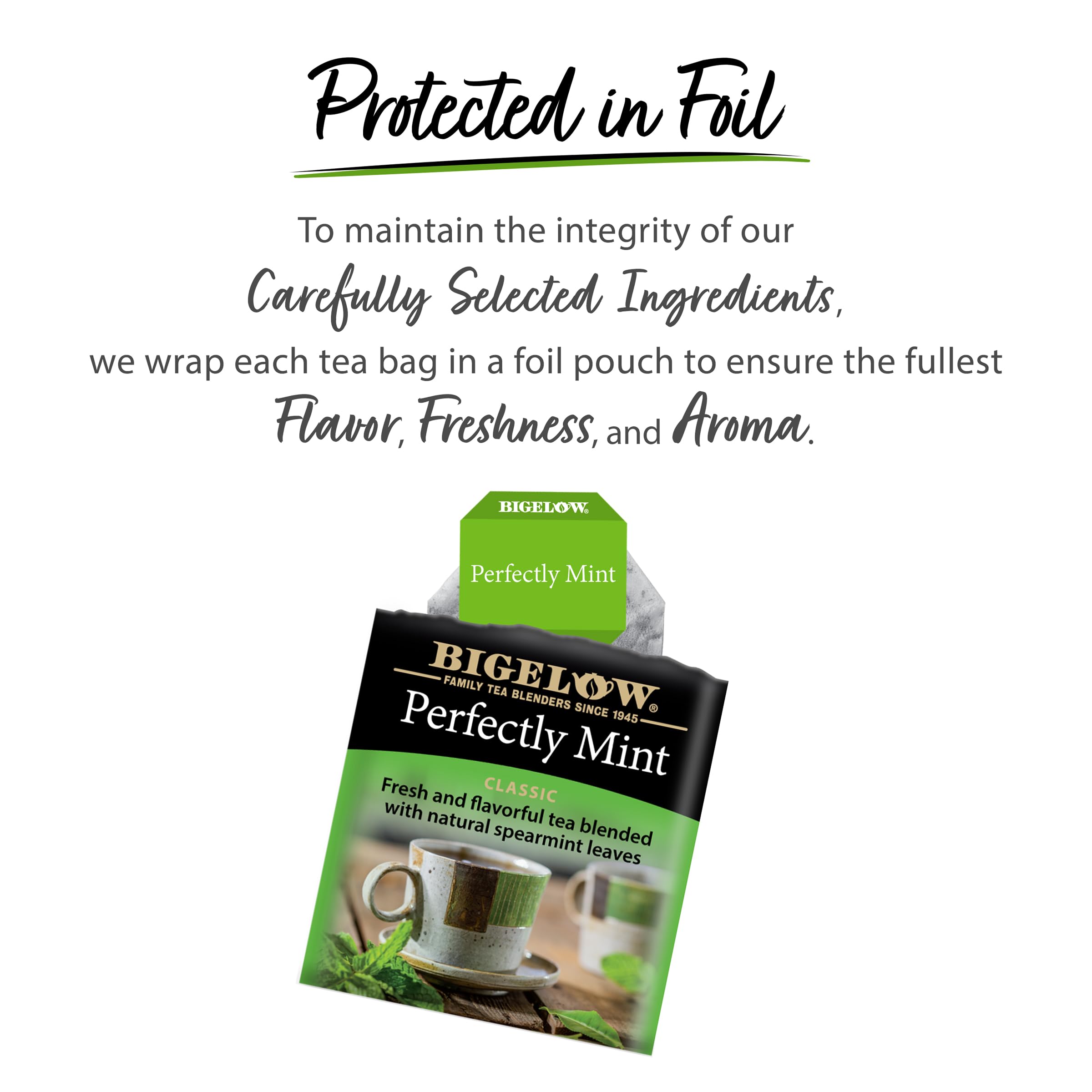 Individually wrapped bags preserve aroma and freshness on the go.