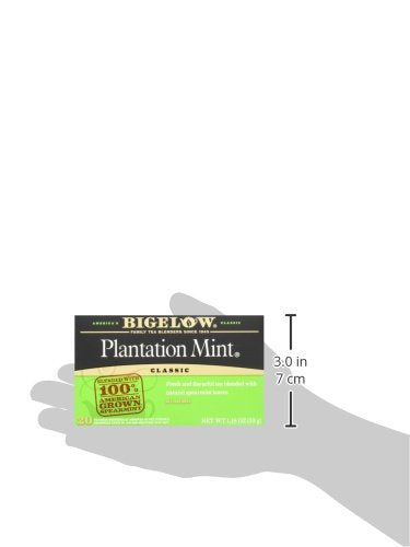 Mint leaves and black tea blend from Bigelow Perfectly Mint.