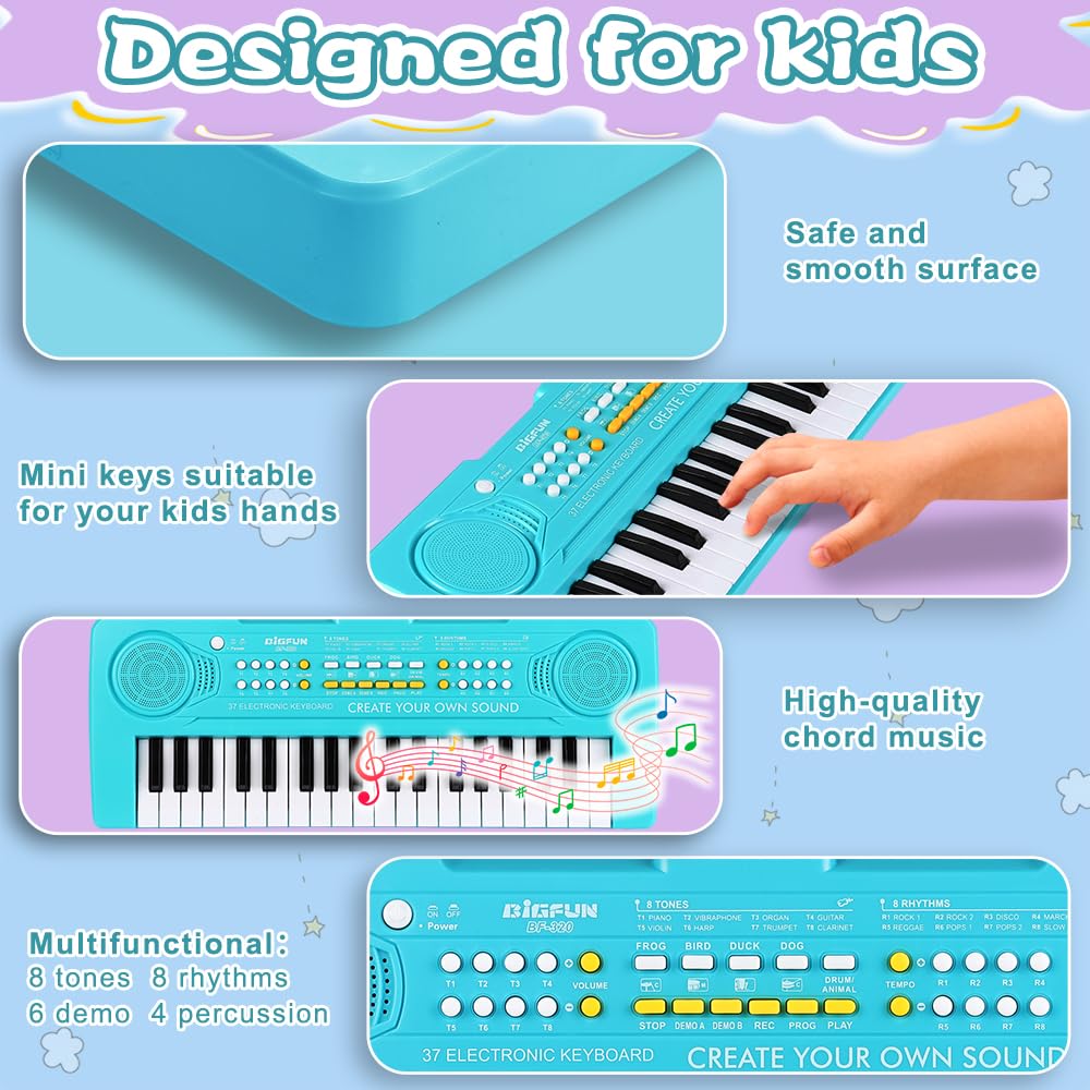 BIGFUN toddler piano in drum mode invites rhythmic play and coordination.