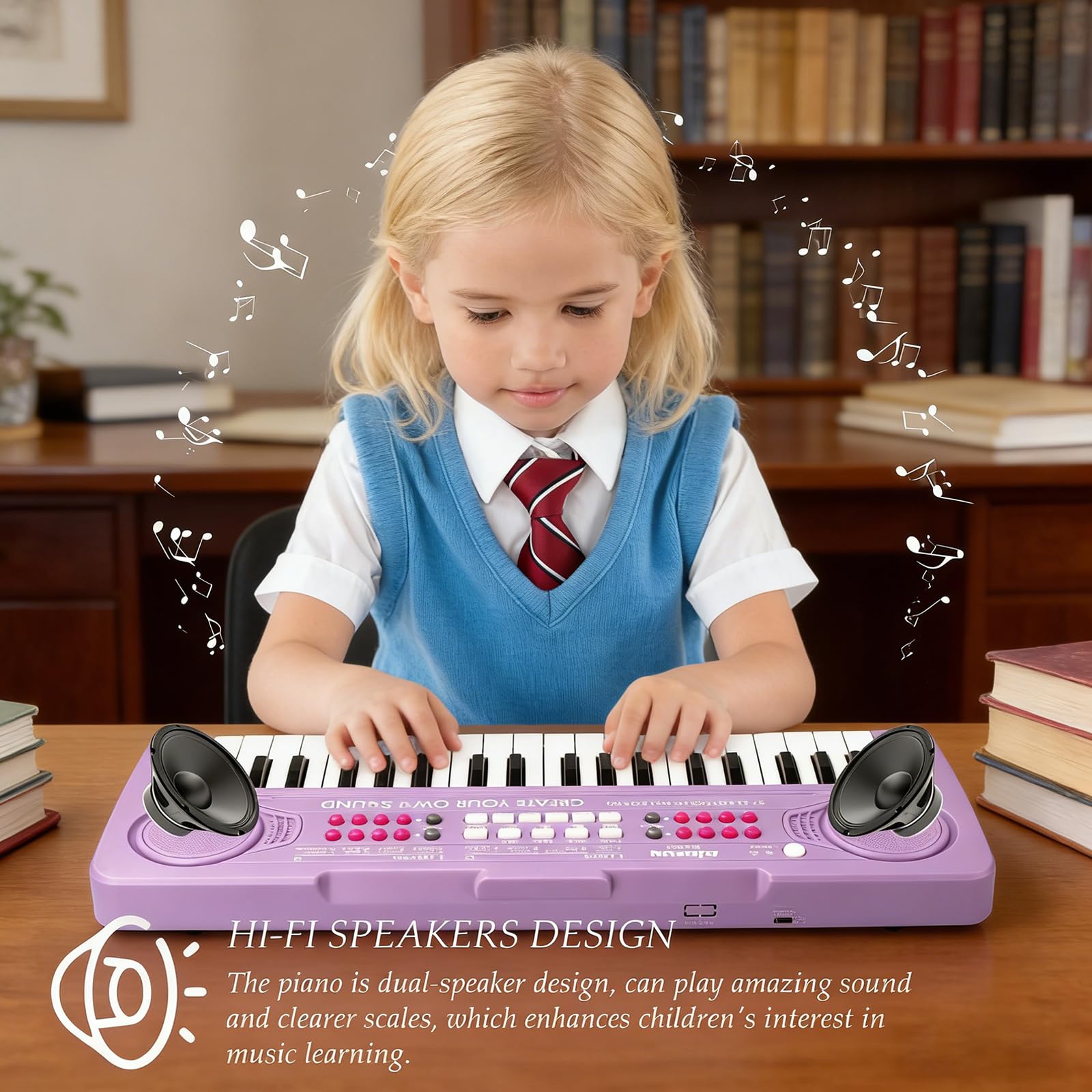 BIGFUN keyboard with record playback for melody review