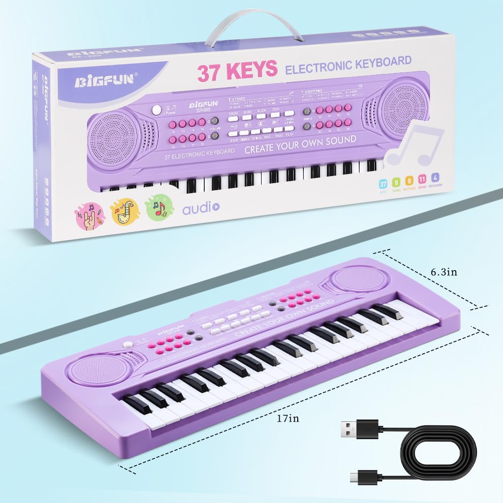 BIGFUN toddler-friendly keyboard designed for small fingers and skill development