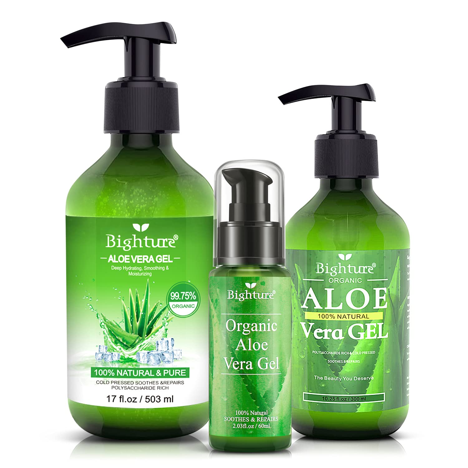 BIGHTURE Aloe Vera Gel for sun exposure relief