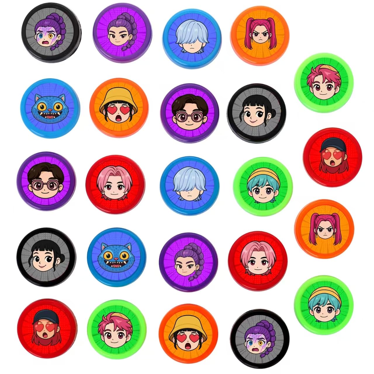 Bigirl Demon Hunters stampers pattern 03 adds fun to goody bags and crafts.
