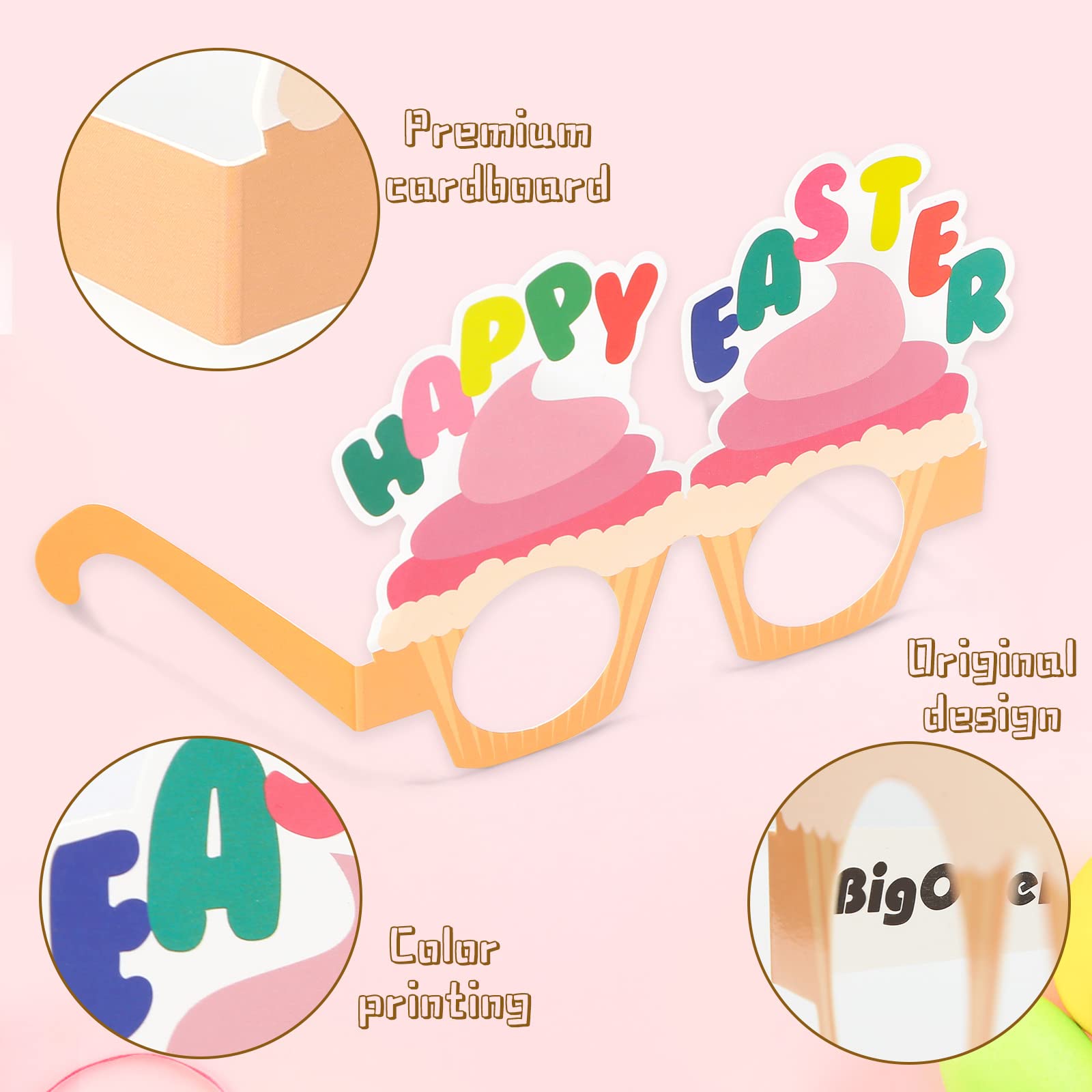 BigOtters chicken hatch glasses, fun Easter style for children
