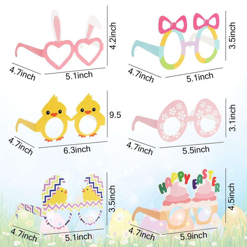 BigOtters Easter glasses variety collection, 12 styles for celebrations