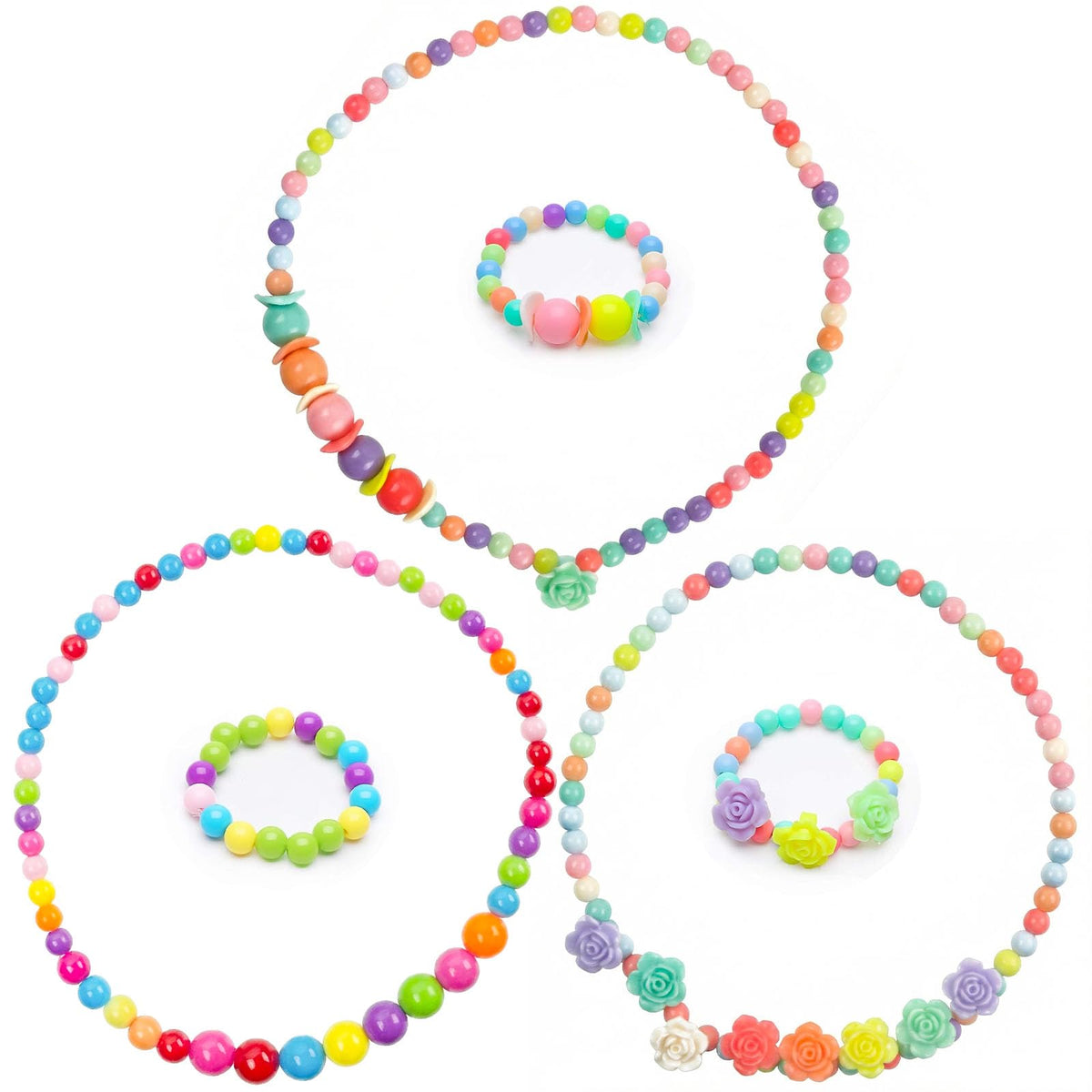 BigOtters Toddler Jewelry Set: three matching sets for magical dress-up moments