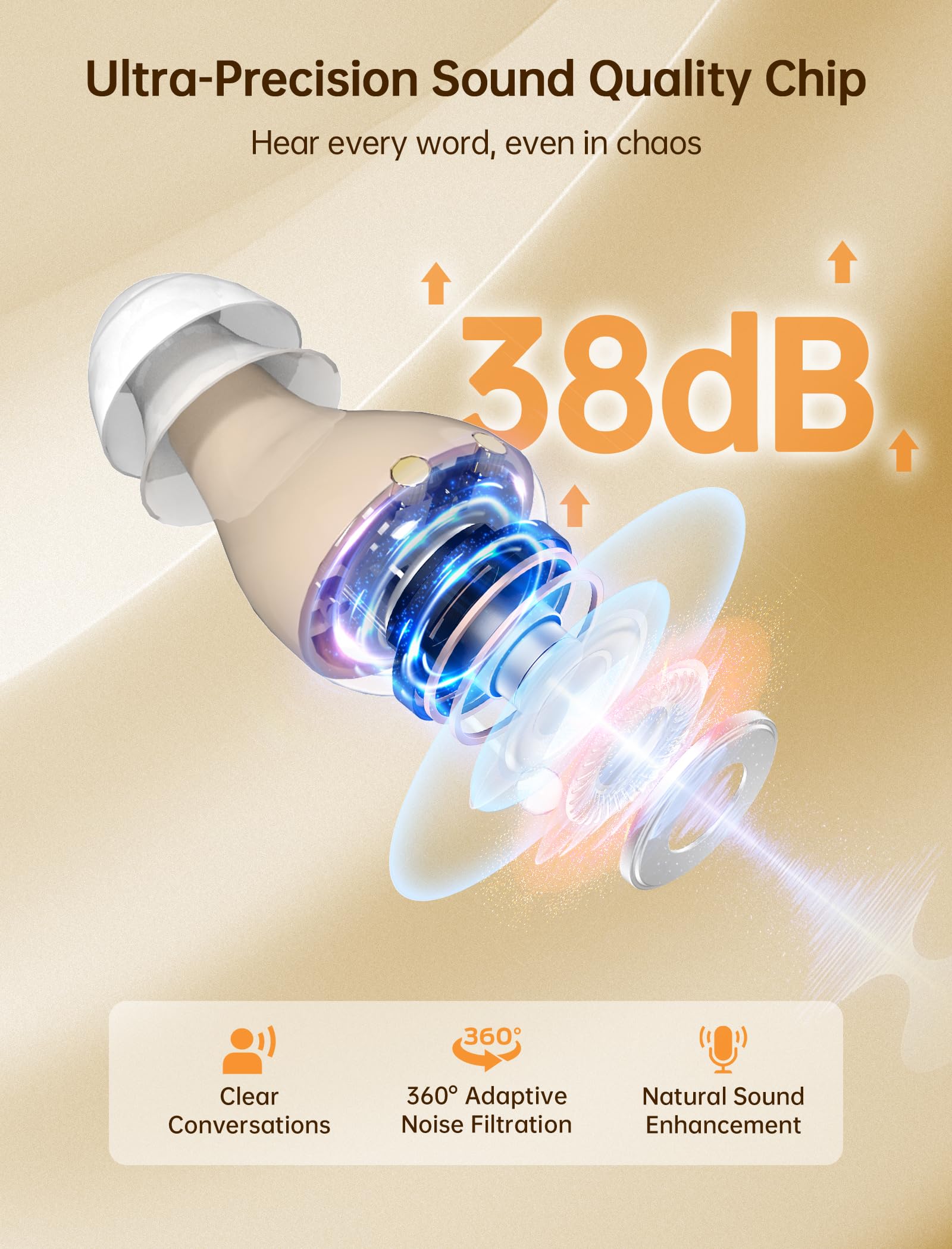 Bigprot AI noise cancellation improves speech clarity in noisy settings.