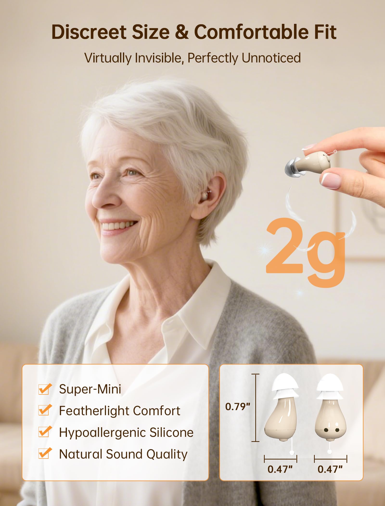 Bigprot one-button control for easy volume and power adjustments.