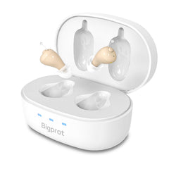 Bigprot rechargeable hearing aids in discreet in-ear design for daily comfort.