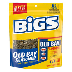 BIGS sunflower seeds with Old Bay seasoning in a bag for bold flavor on the go