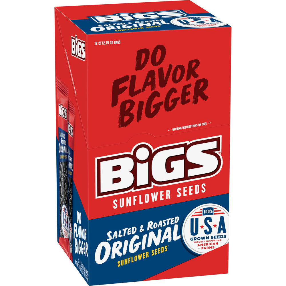 Close-up of BIGS seeds showing roasted texture and original flavor
