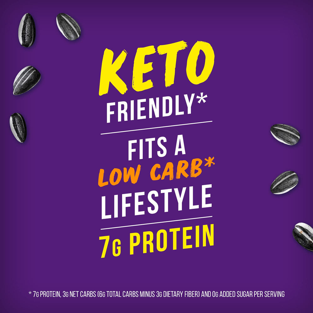 Resealable bag feature highlighted for mess-free snacking anywhere, anytime.