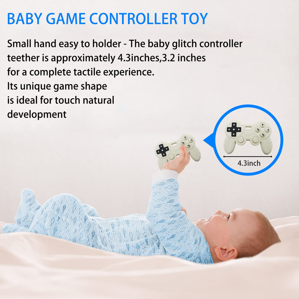 BIGSPINACH remote control teether designed for easy grabbing and exploration.