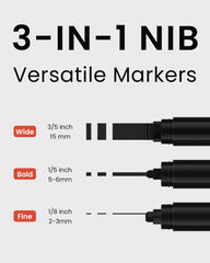 BIGTHUMB multi-surface markers for rock, wood, glass and more.